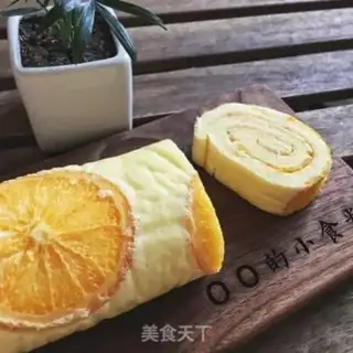 Make Orange cake roll step 9
