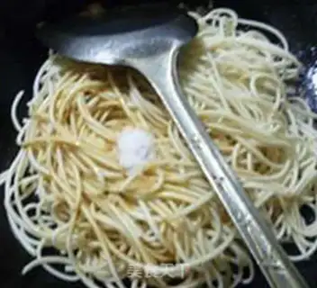 Make Onion leaves, thin meat noodles step 8