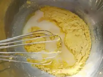 Make The cranberry rice steam cake step 5