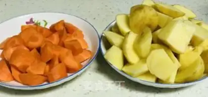 Make Potato chicken step 1