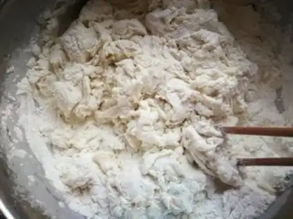 Make radish, tofu-curded puff bag step 2