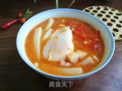 Make Tomato eggcake soup step 5