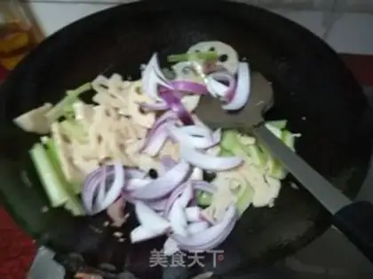 Make Liang has fired the celery step 6
