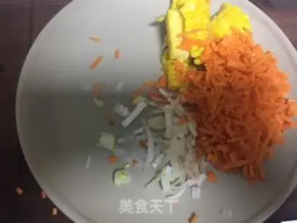 Make Duck egg fried rice step 2