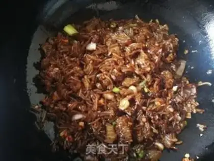 Make radish, tofu-curded puff bag step 20