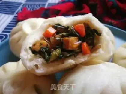 Make radish, tofu-curded puff bag step 36
