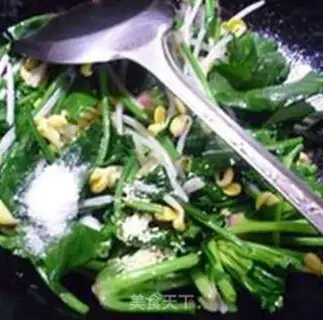 Make Sprouts and spinach step 6