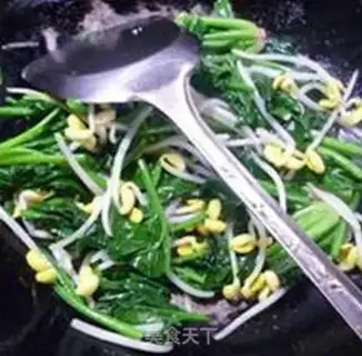 Make Sprouts and spinach step 7