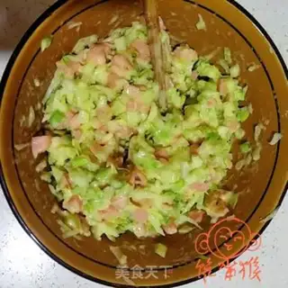 Make Celery ham cakes step 3