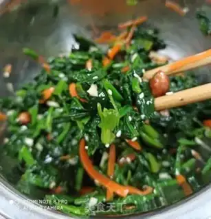 Make Peanut-rice spinach step 4