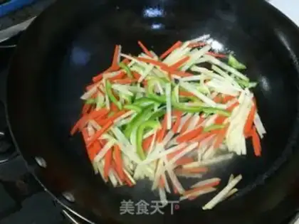 Make Scrambled carrots step 2