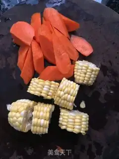 Make Carrot corn mountain poach step 1