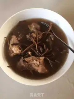 Make Tea mushroom bone soup step 2