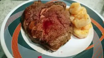 Make The rib-eye steak platter step 17