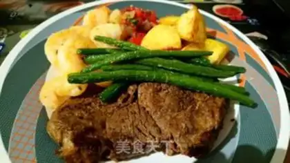 Make The rib-eye steak platter step 18