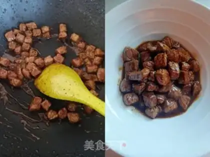 Make Fry beef pellets step 2