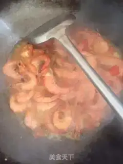 Make Red-fried prawn step 3