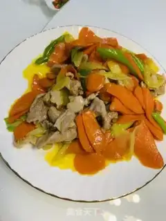 Make Carrot and skinny meat step 6