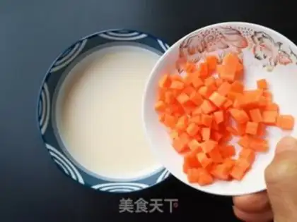 Make Milk carrot eggs step 3