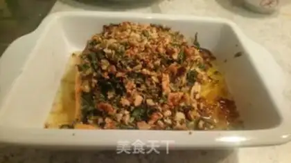 Make Double grass walnut roasted salmon step 6
