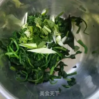 Make Vegetable spinach step 1