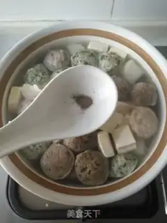 Make radish tofuball soup step 5