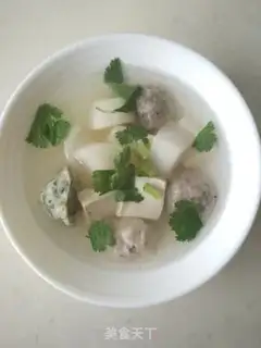Make radish tofuball soup step 6
