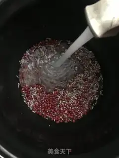 Make Red bean, black rice step 2