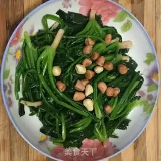 Make Peanut-rice spinach step 5