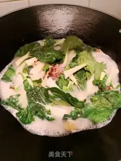Make Little cabbage fishtail soup step 4