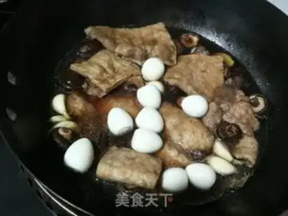 Make Red-burned quail eggs step 8