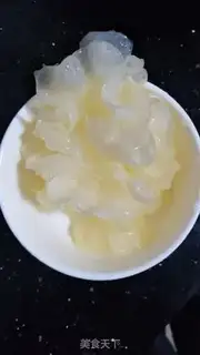 Make Peach gel and silver coleslaw step 1