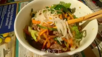Make Vietnamese rice powder step 12