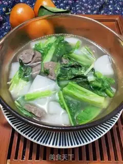 Make Roach green beefball soup step 6
