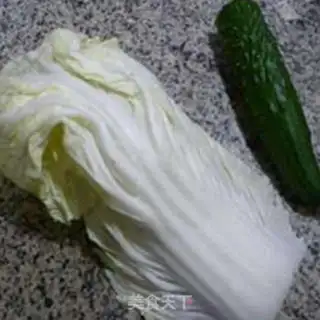 Make The cucumber, the tofu, the cabbage step 0