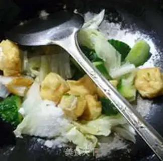 Make The cucumber, the tofu, the cabbage step 9