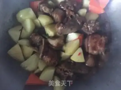 Make Red lamb steak and potatoes step 3