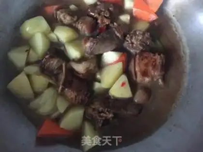Make Red lamb steak and potatoes step 4