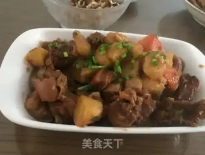 Make Red lamb steak and potatoes step 7