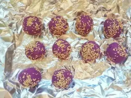 Make Potato sesame cake step 6