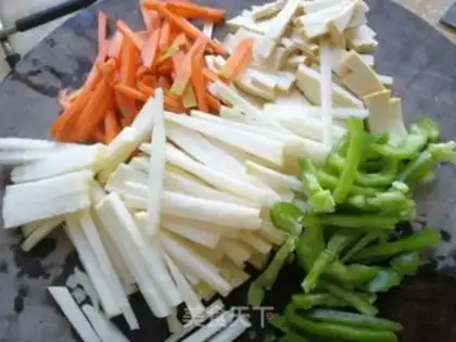Make Blue duck egg fried cake step 2