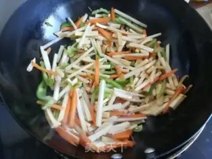 Make Blue duck egg fried cake step 4
