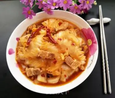 Make Hot sauce and cabbage step 5