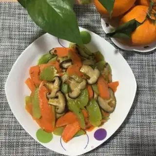 Make Carrot and fried mushrooms step 8