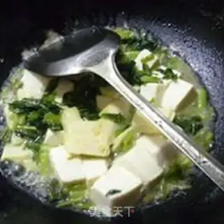 Make Snow cuisine boils tofu step 9