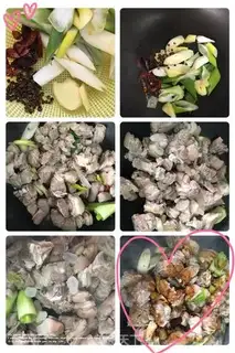Make Soup of the cabbage and lamb step 1