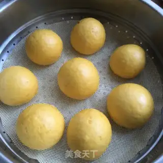 Make Handmade pumpkin buns step 6
