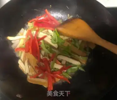 Make Cream pepper fried tofu step 5