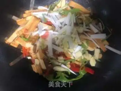 Make Cream pepper fried tofu step 6