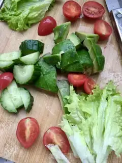 Make Avocado octopus salad step 2